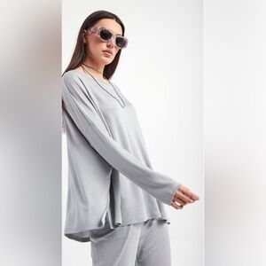 MAX MARA LEISURE BLOUSE GIO GREY RELAXED NEW WITH TAGS